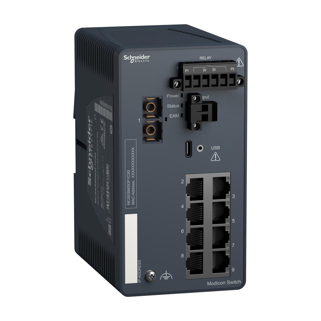 【MCSESM093F1CS0】ETHERNET SWITCH, INDUSTRIAL MANA