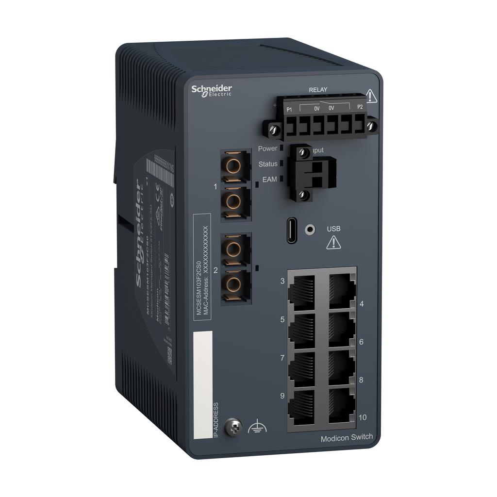 【MCSESM103F2CS0】ETHERNET SWITCH, INDUSTRIAL MANA