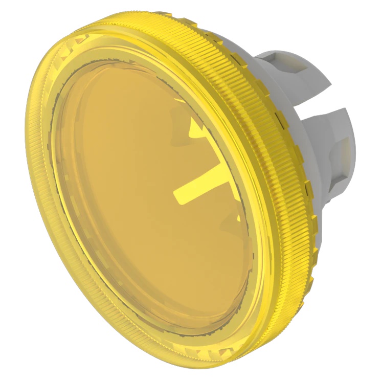 【84-7115.400】CONFIG SWITCH LENS YELLOW ROUND