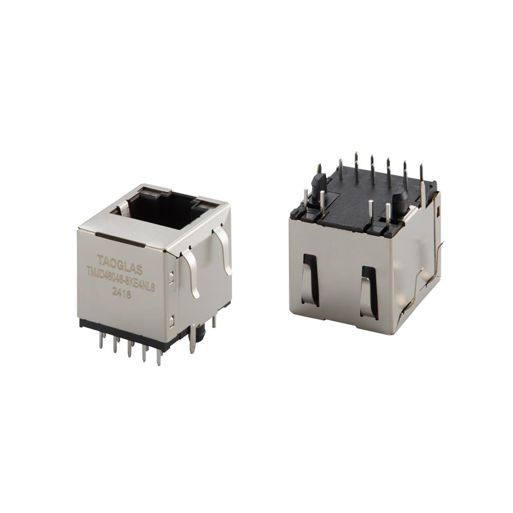 【TMJD46046-8KE4NL6】RJ45 ICM, 1X1, 1G BASE-T, VERTIC