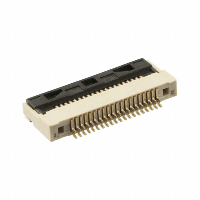 20 Position FFC, FPC Connector Contacts, Bottom 0.020