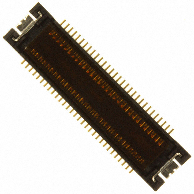 60 Position Connector Receptacle, Center Strip Contacts Surface Mount Gold