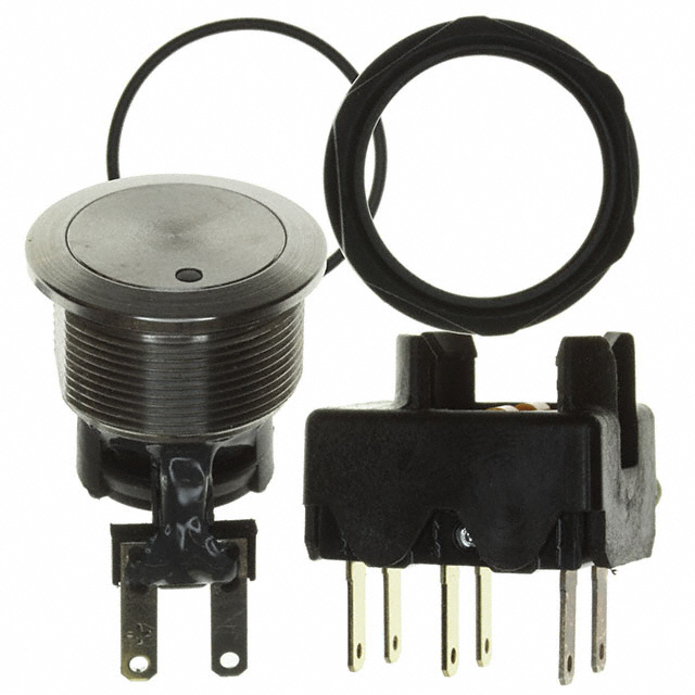 Pushbutton Switch DPDT Anti-Vandal, Illuminated Panel Mount, Front