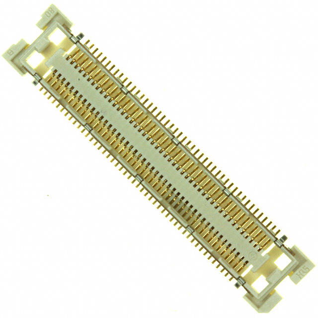 92 Position Connector Receptacle, Center Strip Contacts Surface Mount Gold