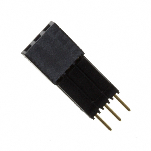 3 Position Elevated Socket Connector 0.100 (2.54mm) Through Hole Gold