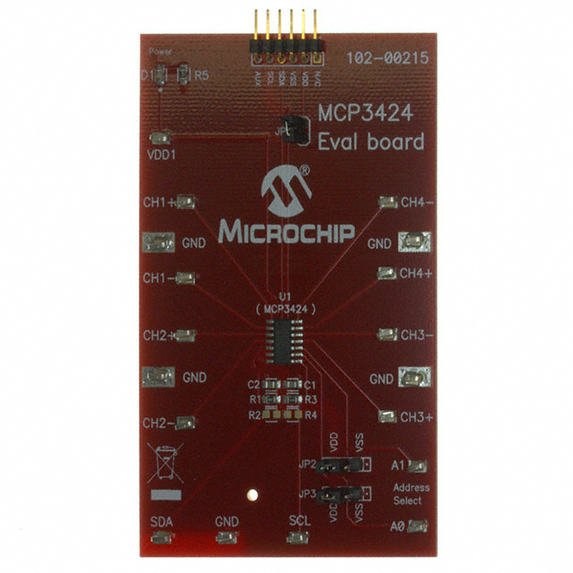 디바이스마트,MCU보드/전자키트 > 전원/신호/저장/응용 > ADC/DAC,,MCP3424EV,EVALUATION BOARD FOR MCP3424 / Digi-Key Part Number : MCP3424EV-ND