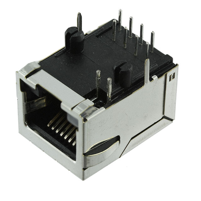 Jack Modular Connector 8p8c (RJ45, Ethernet) 90° Angle (Right) Shielded, EMI Finger