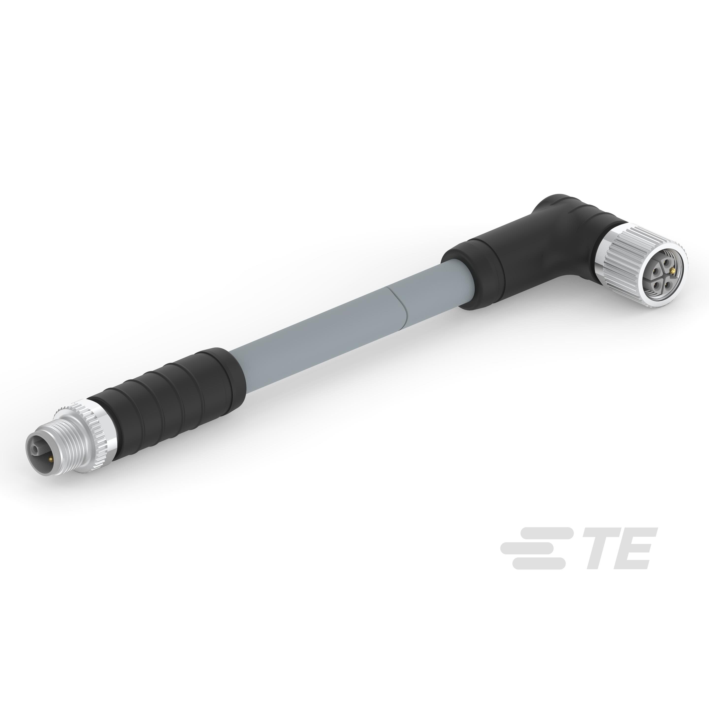 CBL 5POS RCPT TO PLUG RA 1.64'