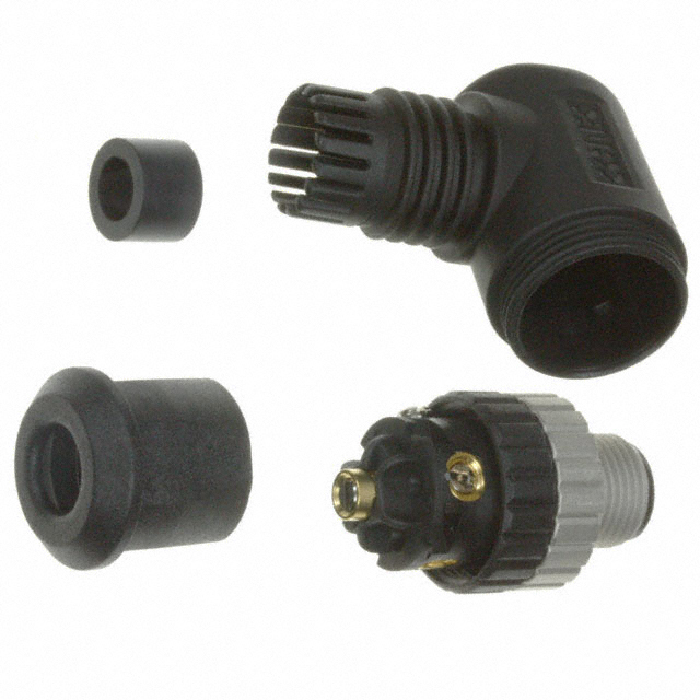 5 Position Circular Connector Receptacle, Male Pins Screw