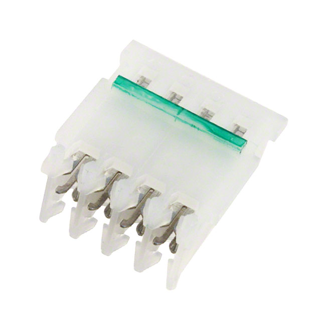 4 Position Rectangular Receptacle Connector IDC Tin 24-26 AWG