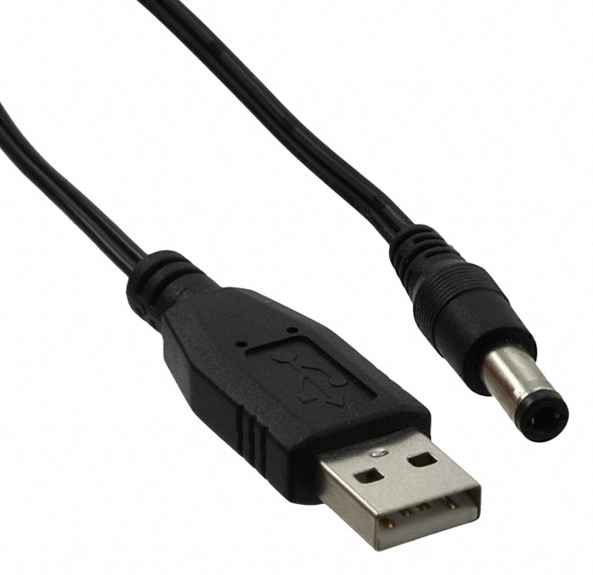 디바이스마트,케이블/전선 > 어셈블리 케이블 > 변환젠더,,10-00244,CABLE USB-A 5.5X2.5 CNTR POS / Digi-Key Part Number : 839-1020-ND