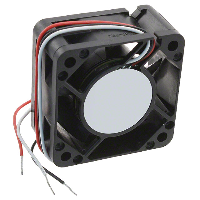 Fan Tubeaxial 12VDC Square - 40mm L x 40mm H Ball 8.4 CFM (0.235m3/min) 3 Wire Leads