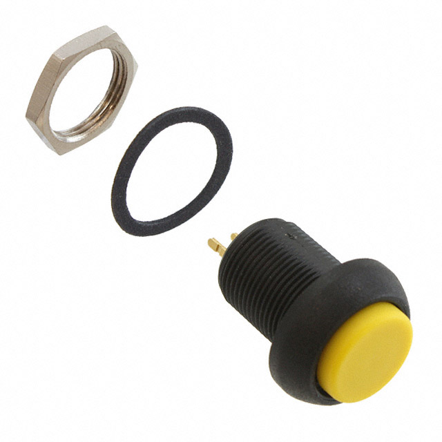 Pushbutton Switch SPDT Standard Panel Mount, Front