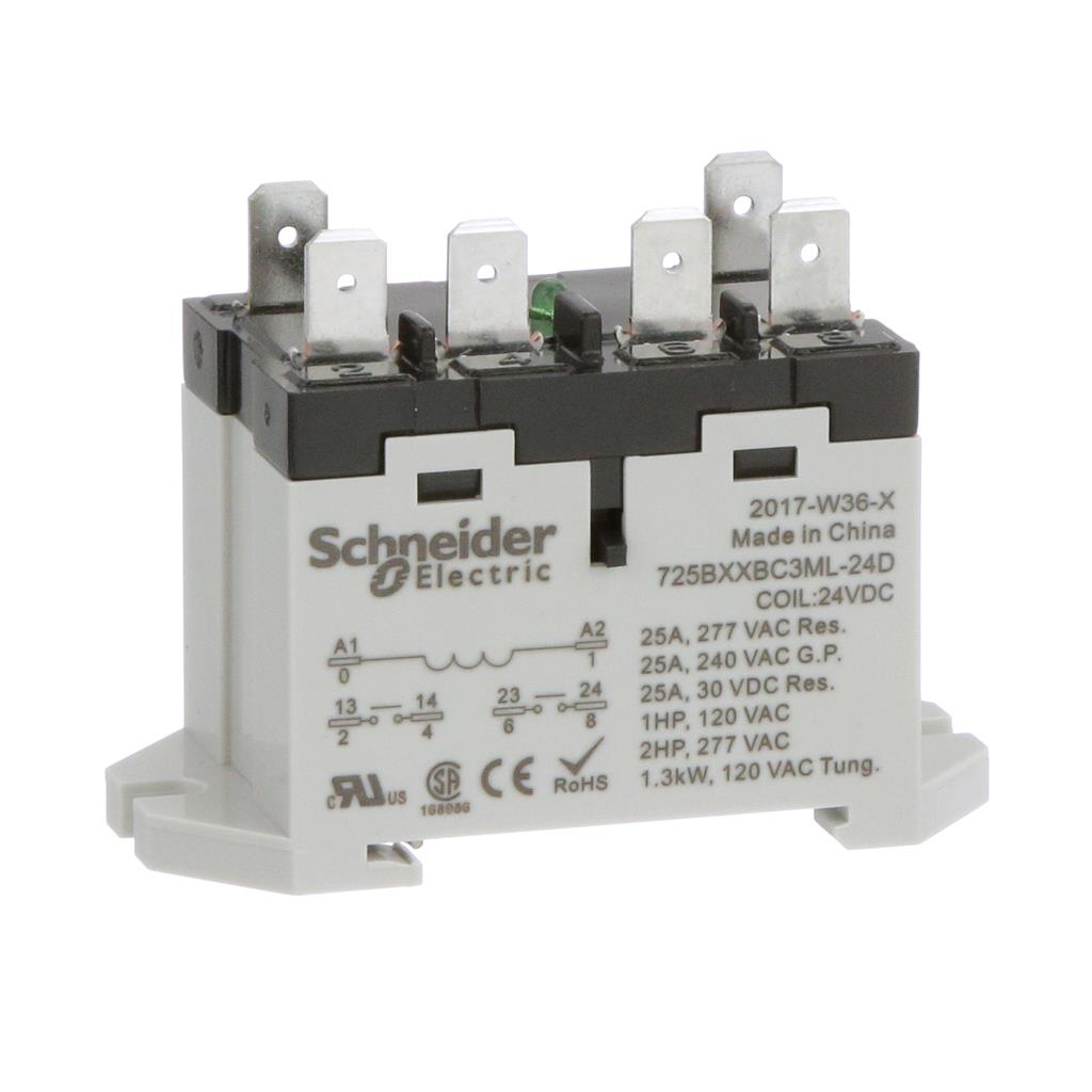 POWER RELAY, SE RELAYS, 25A, 2NO