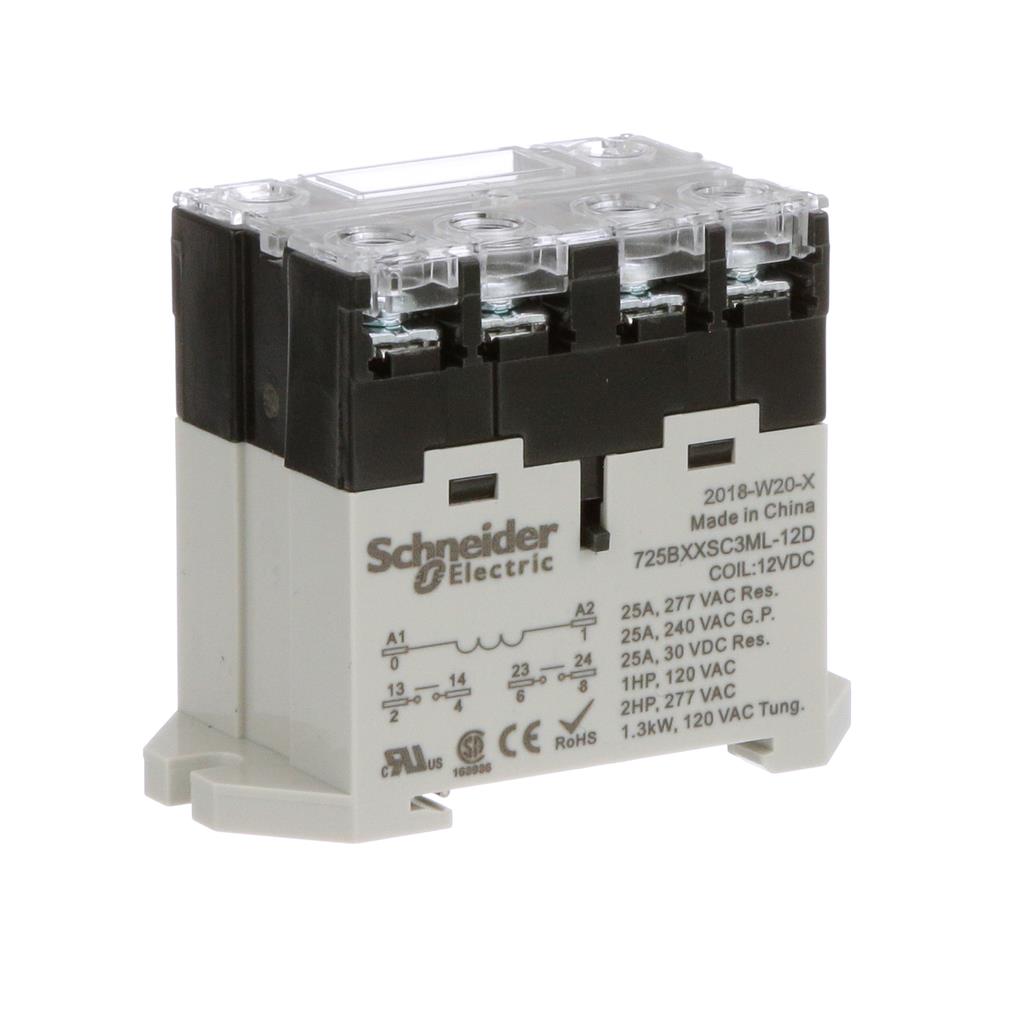 POWER RELAY, SE RELAYS, 25A, 2NO