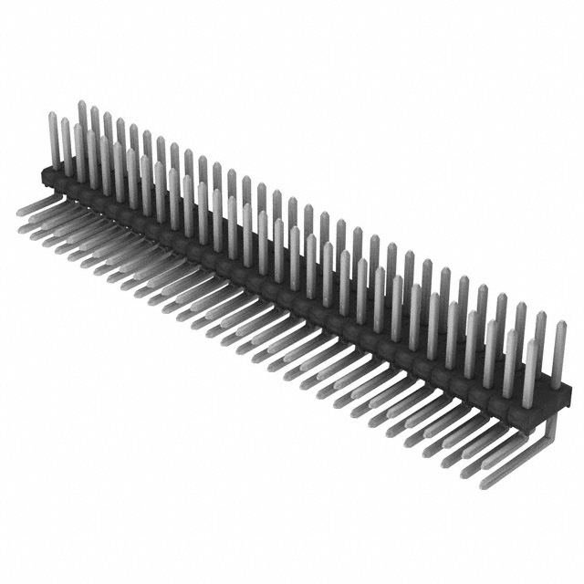 Connector Header Through Hole, Right Angle 62 position 0.100