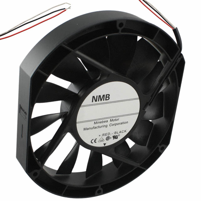 Fan Tubeaxial 48VDC Rectangular/Rounded - 172mm L x 150mm H Ball 290.0 CFM (8.12m3/min) 3 Wire Leads