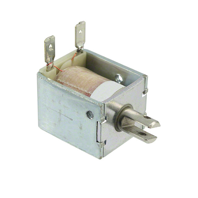 Intermittent Duty Solenoid Open Frame (Pull) Type 0.500 (12.70mm) Stroke 12VDC Chassis Mount