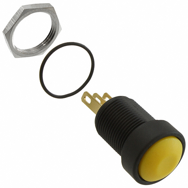 Pushbutton Switch SPDT Standard Panel Mount, Front