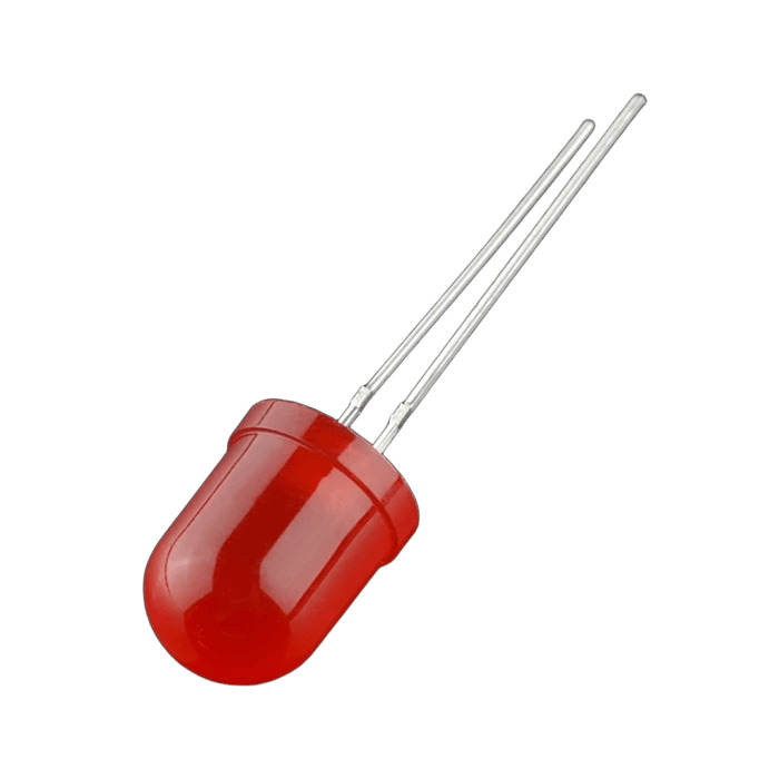 LED RED DIFFUSED T/H