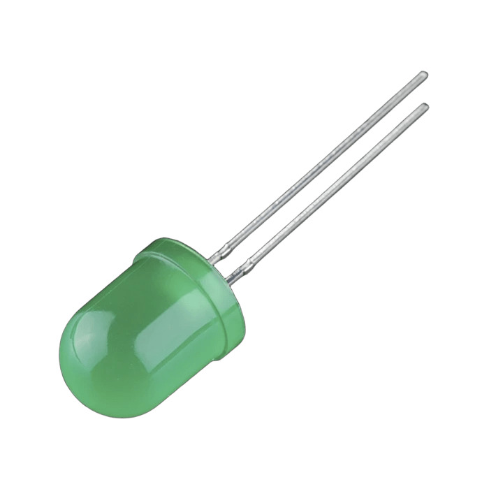 LED GREEN DIFFUSED T/H