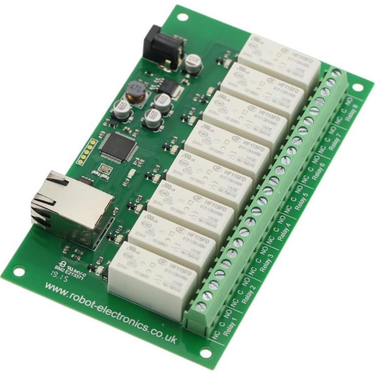 ETHERNET CONTROLLED 8 CHANNEL RE