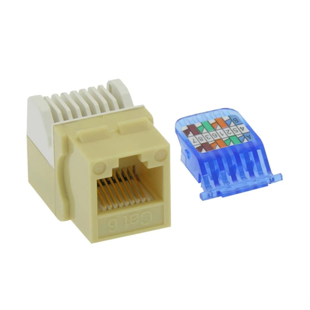 【RJ45-6JUT-IV】CAT.6 TOOL LESS KEYSTONE JACK IV