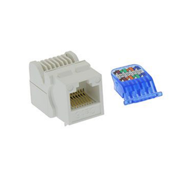 【RJ45-6JUT-WT】CAT.6 TOOL LESS KEYSTONE JACK WT