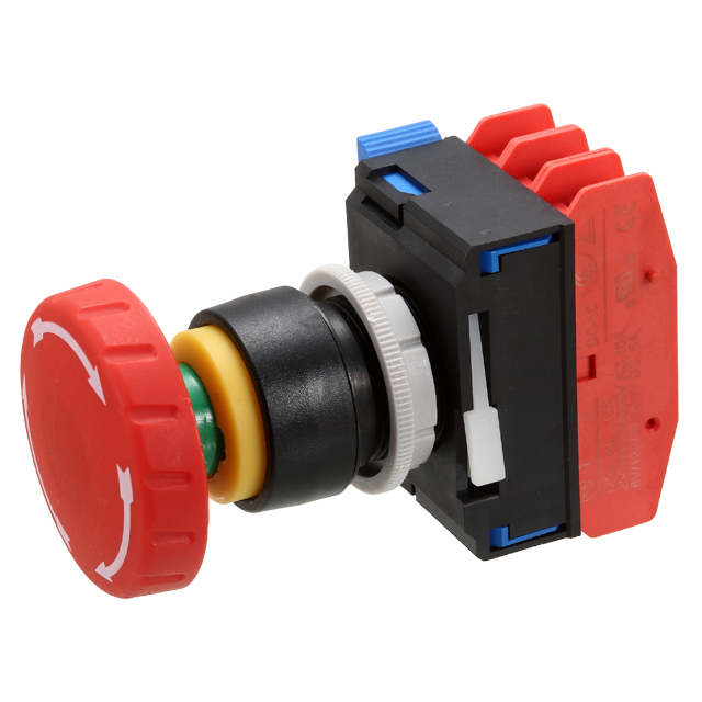 【ECS-22RE1RM1Q-030Q】EMERGENCY STOP SW, MUSHROOM, SHO
