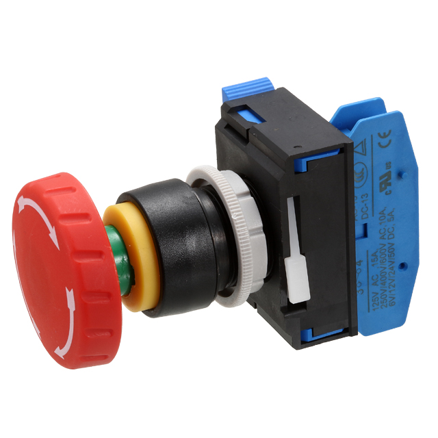 【ECS-22RE1RM1Q-100Q】EMERGENCY STOP SW, MUSHROOM, SHO