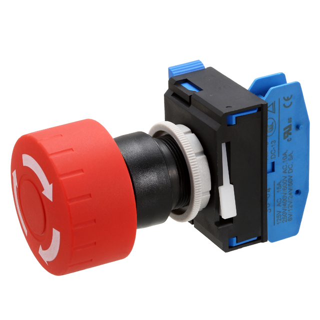 【ECS-22RE1RM2Q-100Q】EMERGENCY STOP SW, BIG MUSHROOM,