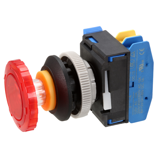 【ECS-30RE1RQ-102Q-L24R】EMERGENCY STOP SW, ILLUMINATED,