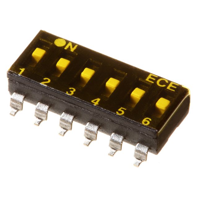 【ESD106LDZ】DIP SWITCH, 6P, SMT, T&R