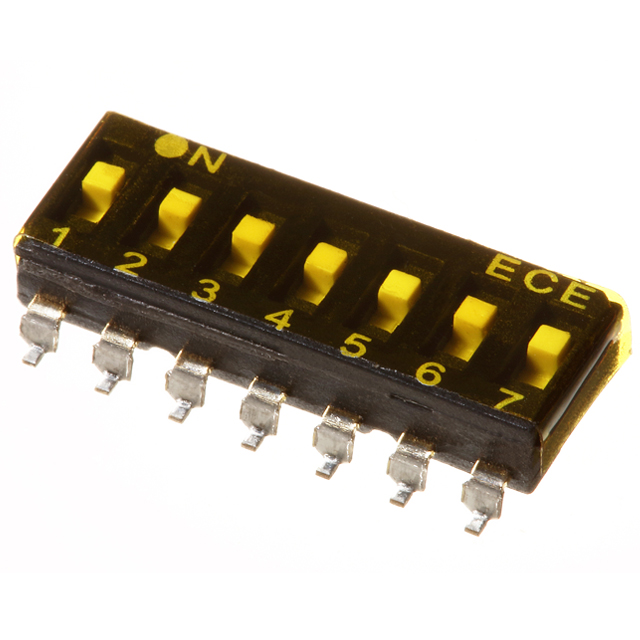 【ESD107LDZ】DIP SWITCH, 7P, SMT, T&R