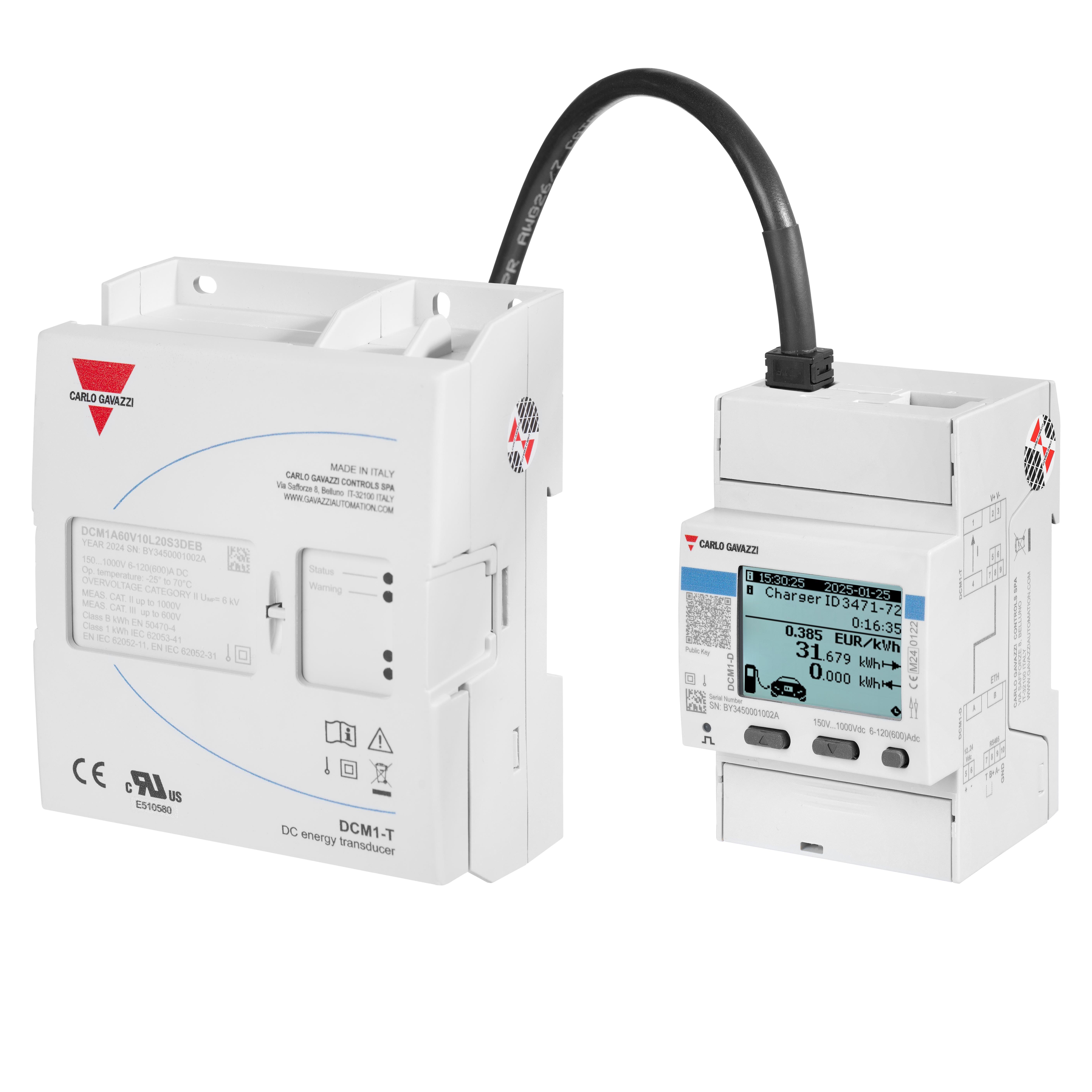 AMMETER/VOLTMETER LCD DIN RAIL