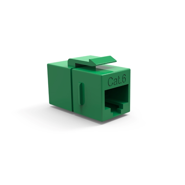 【RJ45-6C-GN】KEYSTONE CPLR CAT6 UNSHD GN