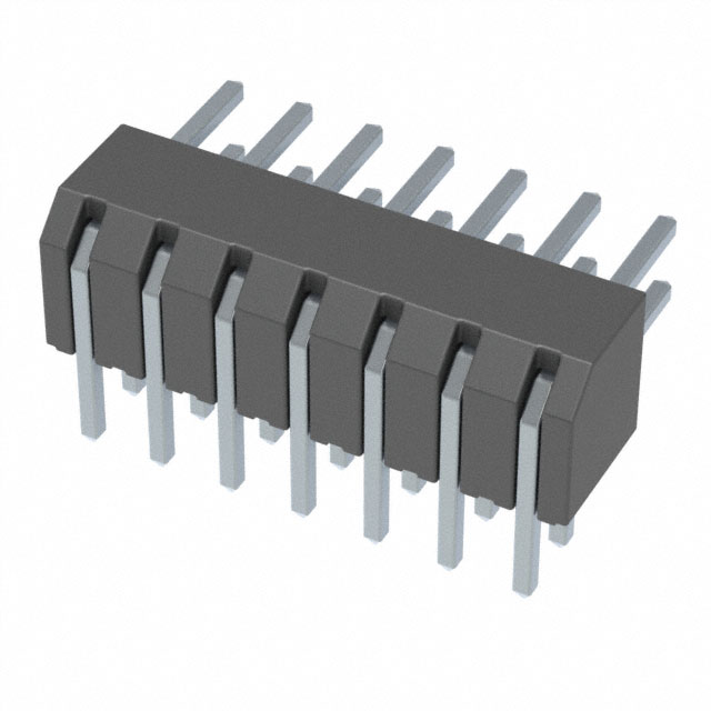 Connector Header Through Hole, Right Angle 14 position 0.079