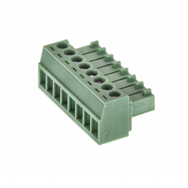 8 Position Terminal Block Plug, Female Sockets 0.138