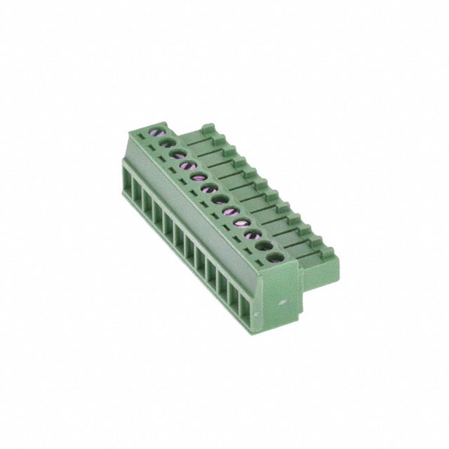 12 Position Terminal Block Plug, Female Sockets 0.138