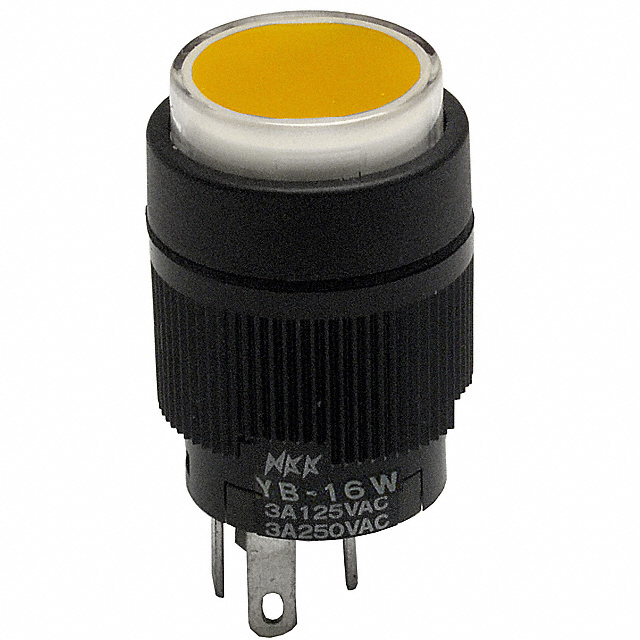 Pushbutton Switch SPDT Standard, Illuminated Panel Mount, Front