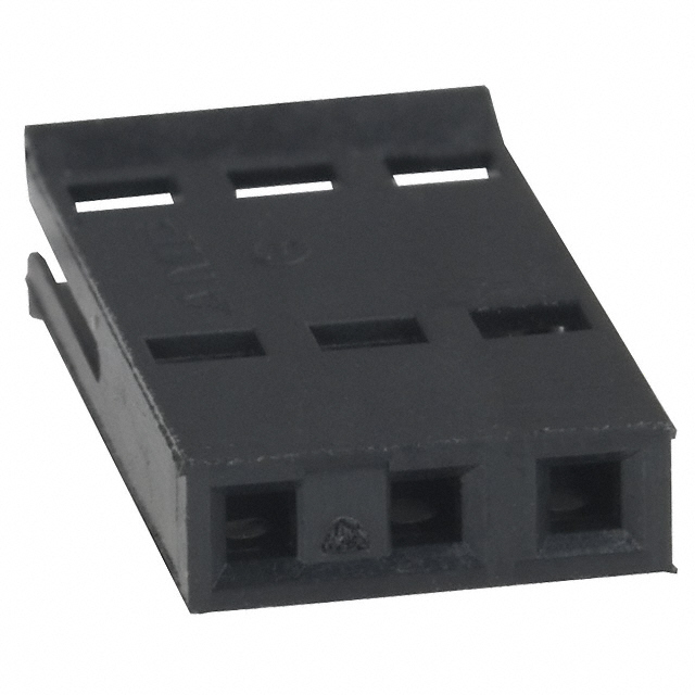 Housing FFC Housing for Female Contacts Connector 3Pos 0.100 (2.54mm)