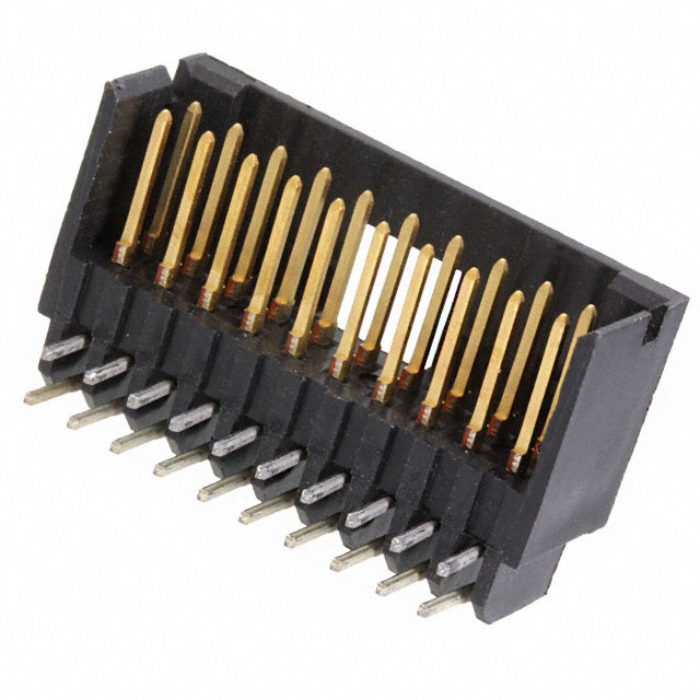 Connector Header Through Hole, Right Angle 20 position 0.100