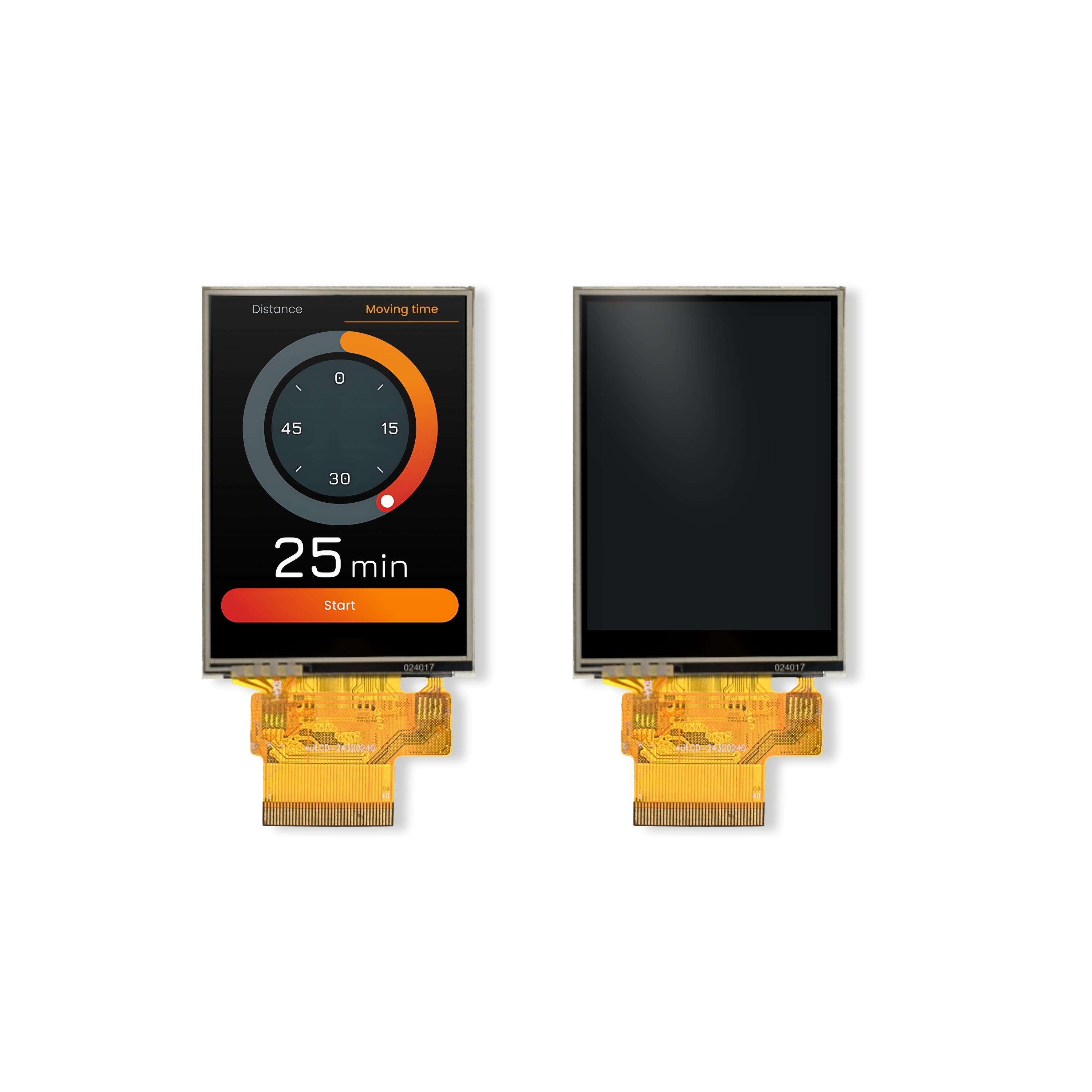 2.4 IPS TFT-LCD, RESISTIVE TOUCH