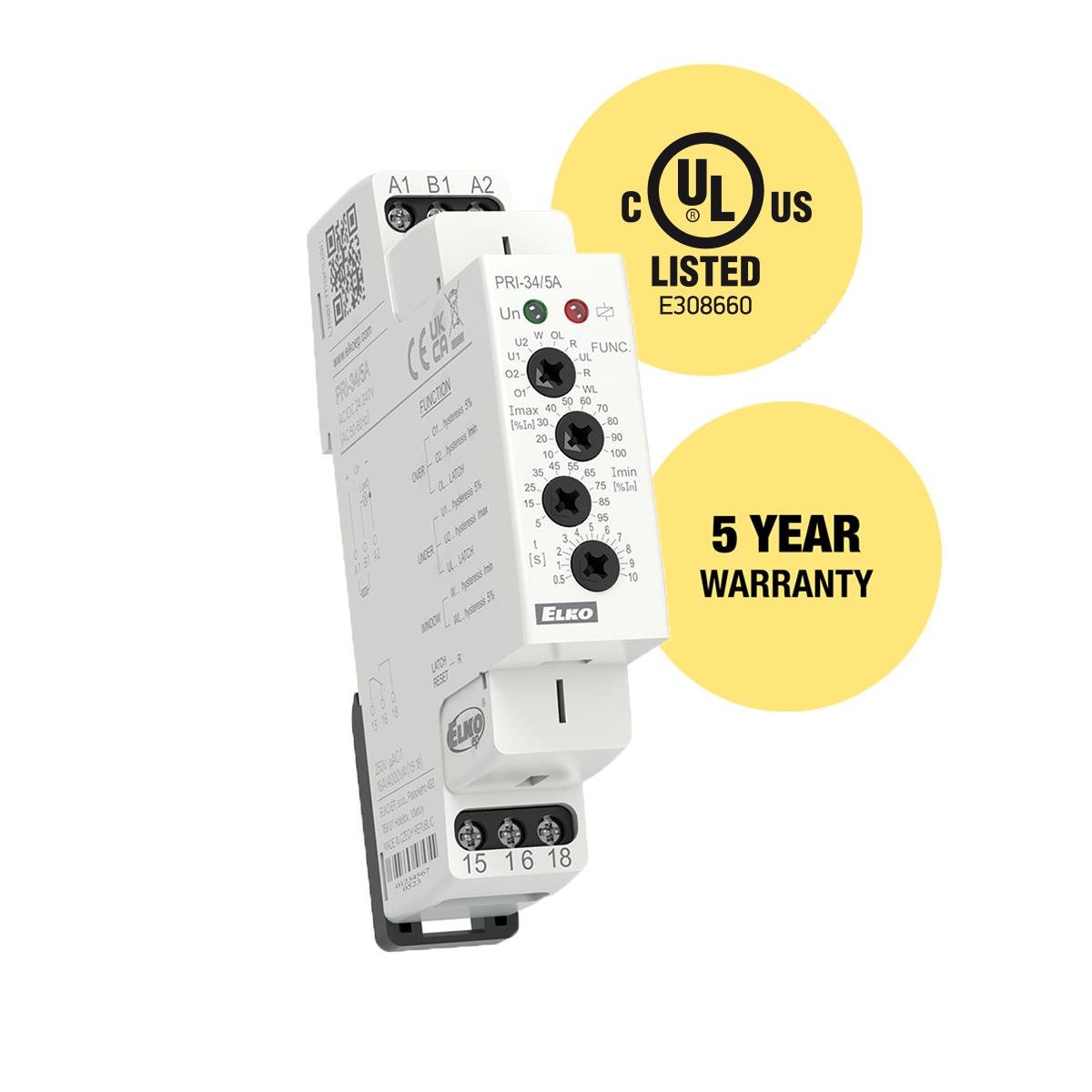 【PRI-34/2A】DIN MULTIF CURRENT MONITOR 1.9A