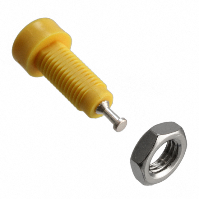 Tip Jack Connector Standard Tip Turret Yellow