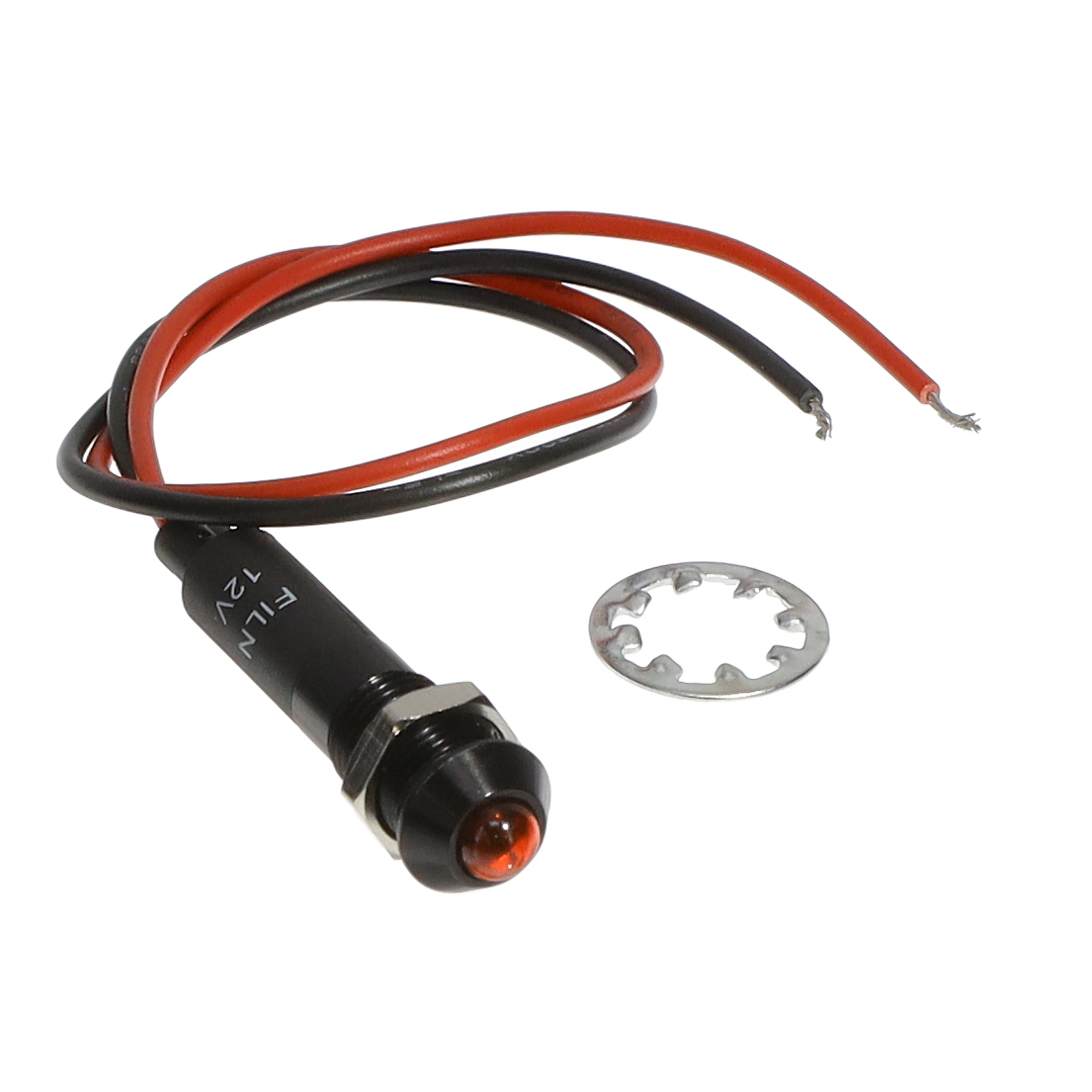 【FL1A-8SW-1-R12V】LED PNL IND RED DIFF 8MM LEADS