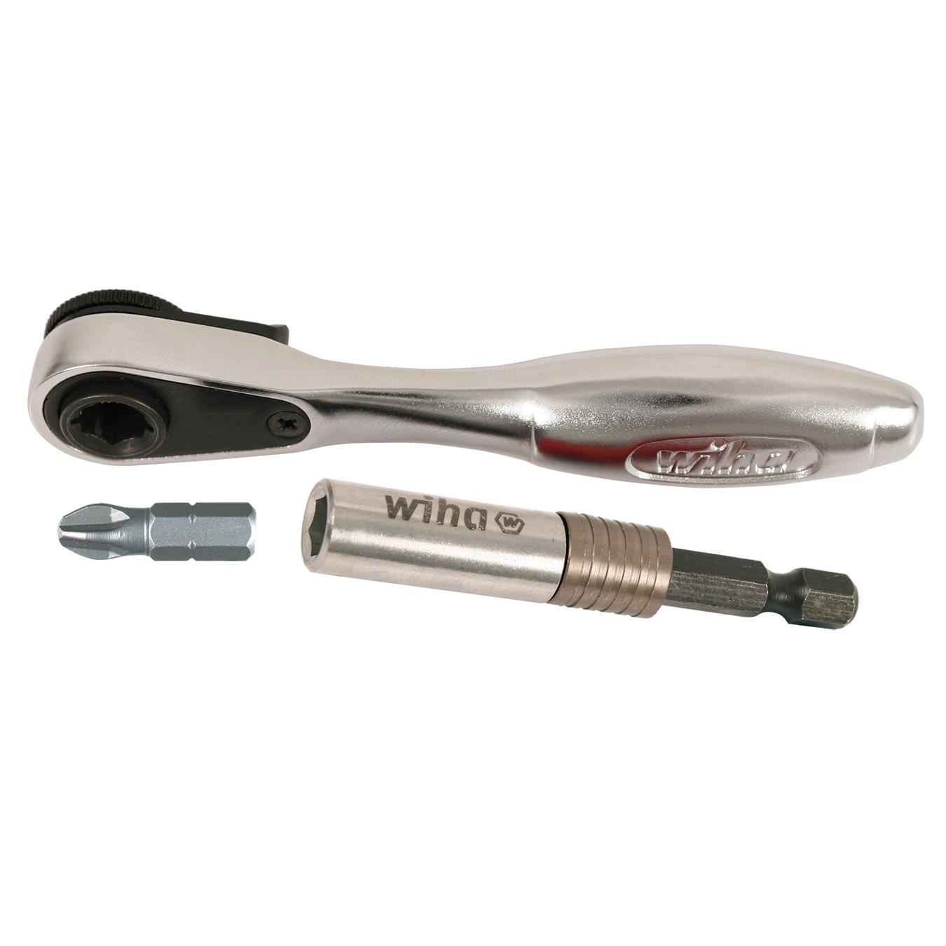 【38076】3 PIECE MINI BIT RATCHET AND SLI