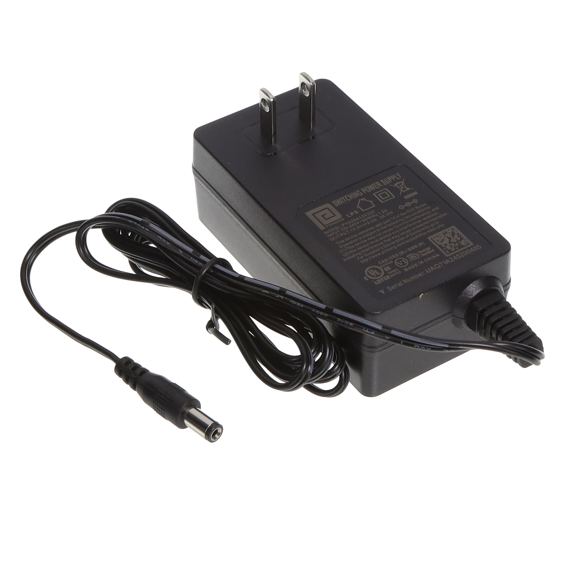 AC/DC WALL MOUNT ADAPTER 12V 36