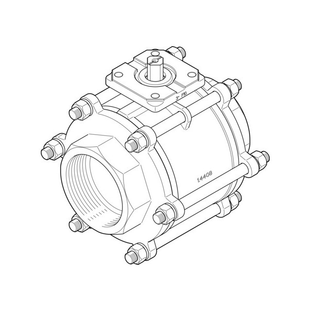 【VZBA-4"-GG-63-T-22-F10-V4V4T】BALL VALVE