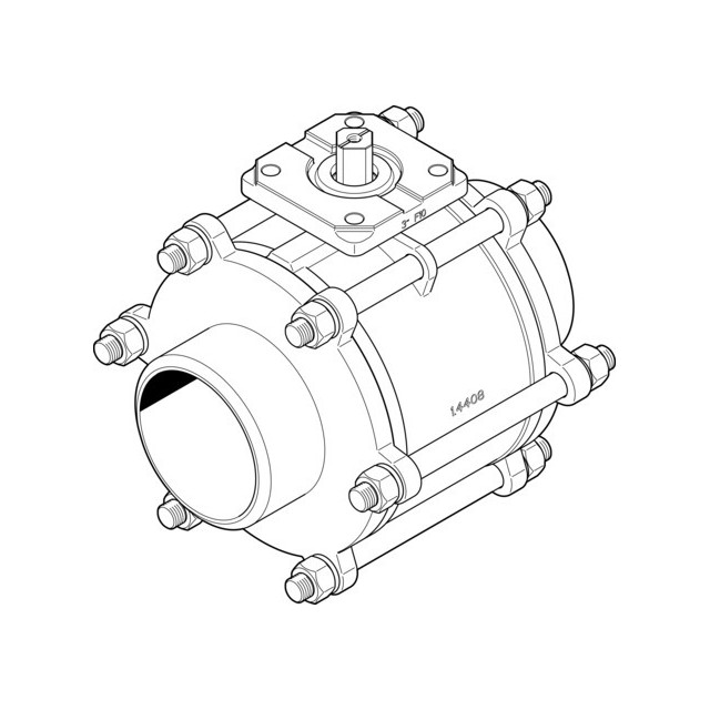 【VZBA-4"-WW-63-T-22-F10-V4V4T】BALL VALVE